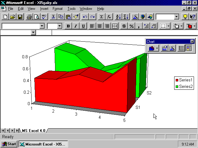Excel 95 Charts and Graphs (1995)